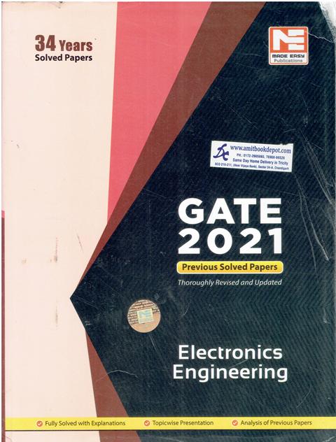 Gate 2021 Electronics Engineering 34 Years Previous Solved Papers (NEW)